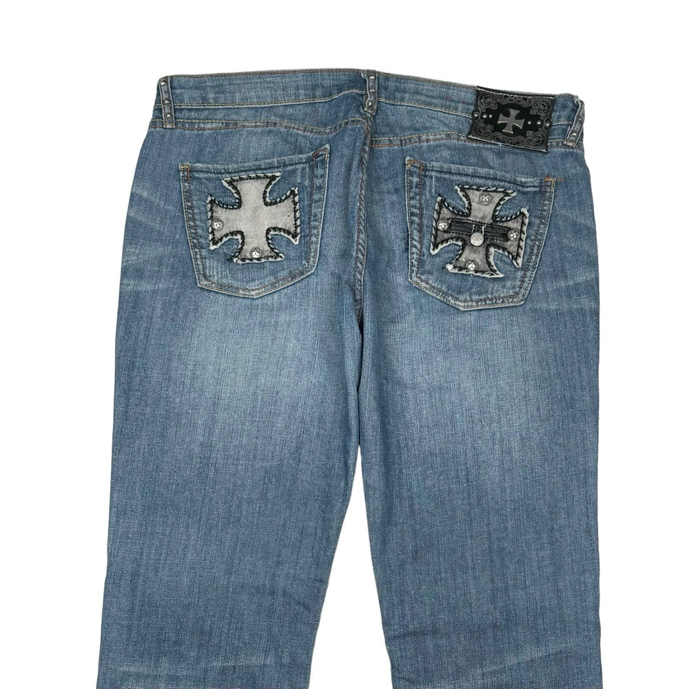 Vintage Y2K Pepe Jeans Women's size 35x32 - Crosses Pockets - Straight Leg